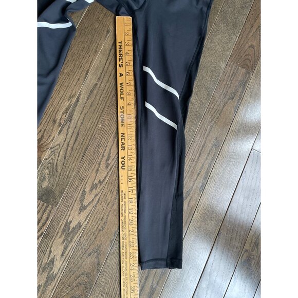 Zyia Active Leggings Women’s 4 Black Reflective Active Tights Mesh‎ Panels - Picture 3 of 5